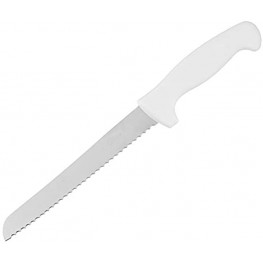 Bleteleh Scalloped Bread and Cake Kitchen Knife 8- inch stainless steel blade White Polypropylene Handle