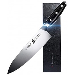 Chef knife 8 inch Meat and Vegetable Kitchen Knife High Carbon German Stainless Steel Full Tang Pakkawood Handle BLACK HAWK SERIES with gift box