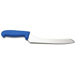 Columbia Cutlery 9 in. Blue Offset Bread Sandwich Knife Single Offset Bread Knife