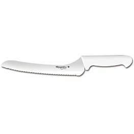 Dynamic by Cutlery-Pro Pro-Grip,  Santoprene Softgrip 9 Bread Offset Knife White large