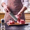 KEPEAK Cleaver Knife 7 Inch High Carbon Steel Chopper Knives Kitchen with Pakkawood Handle Asian Nakiri Vegetable Meat Chef Knife