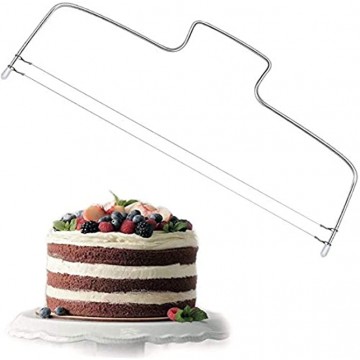 Feishiong 13 Inch Cake Cutter Wire Cake Slicer Non-Toxic Stainless Steel Cake Leveler