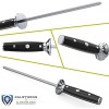 DALSTRONG Carving Knife & Fork Set Gladiator Series Forged German Thyssenkrupp High-Carbon Steel 4pc 9 Carving Knife & Sheath Hollow Ground 8 Honing Rod Matching Fork NSF Certified