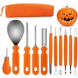 Halloween Pumpkin Carving Kit,Professional Pumpkin Carving Tools Kit Set for Halloween Decorations Pumpkin Jack-O-Lanterns with Carrying Bag for Kids and Adult12 Pack