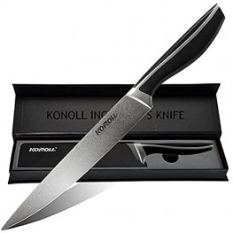 KONOLL Carving Knife Slicing Razor Sharp Sashimi Knife 8 Inch Kitchen Knife Sushi Knife High Carbon German Stainless Steel For Chef