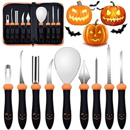 Pumpkin Carving Kit,Professional Halloween Pumpkin Carving Tools for Adults & Kids Stainless Steel Pumpkin Carving Knife Set for Halloween Jack-O-Lanterns Decoration
