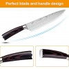 Bekhic Chef Knife CKnife Pro Kitchen Knife 8-Inch Chef's Knife made of German High Carbon Stainless Steel ，Ergonomic Handle Ultra Sharp