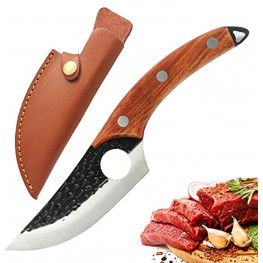 Butcher Knives Kitchen Knife Hand Forged Fishing Filet & Bait Knives Survival Knife Multipurpose Boning knife BBQ Meat Cleaver for Camping Tactical Deboning