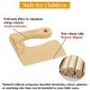 Wooden Kids Knife for Cooking and Safe Cutting Veggies Fruits,Kid Safe Knives,Kitchen Toy ,Cute Cat Shape Kids Kitchen Tools