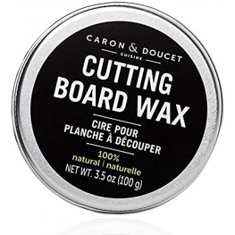 Caron & Doucet Cutting Board & Butcher Block Wood Conditioning & Finishing Wax | 100% Plant-Based & Vegan Best for Wood & Bamboo Conditioning & Sealing | Does NOT Contain Mineral Oil!
