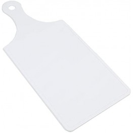 Chef Craft Plastic Paddle Cutting Board 8 x 5 inch 12 inch in length White