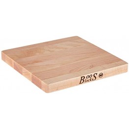 John Boos Block Chop-N-Slice Maple Wood Edge Grain Reversible Cutting Board 10 Inches x 10 Inches x 1 Inches