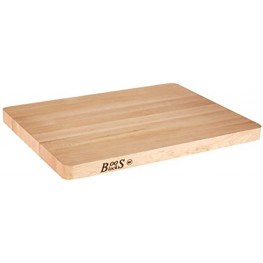 John Boos Block Chop-N-Slice Maple Wood Edge Grain Reversible Cutting Board 18 Inches x 12 Inches x 1.25 Inches