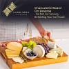 Large Wood Cutting Board with Handle Butcher Block Cutting Board Wood Large Wooden Cutting Board Reversible Acacia Cutting Board Wood Cutting Boards for Kitchen Large Cheese Board Charcuterie Board
