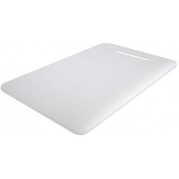 Plastic Utility Cutting Board with Handles Food Safe PP Material Zeffy BPA Free Dishwasher Safe Thick Chopping Board Large Size 15.5 x 10 Easy Grip Handle for Kitchen White