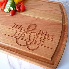 Unique Gift for Anniversaries Personalized Cutting Boards for Couples Anniversary Custom Engraved Gift for Him or Her Anniversary Parents Boyfriend Girlfriend Husband Wife Wooden Gift