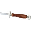 14 High Carbon Honing Steel w Wood Handle Round