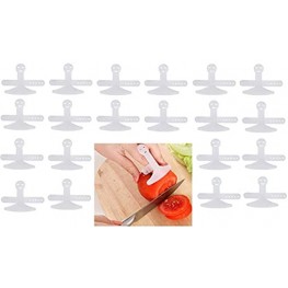 Finger Guards for Cutting TQsuen 20 Pack Plastic Knife Cutting Finger Protector Guard Kitchen Safe Slicing Cutting Protector Avoid Hurting When Slicing Chopping and Dicing