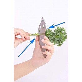Lefipet Herb Stripper with Holes,Stainless Steel Multi-Function Kitchen Herb Stripper Tool for Kale,Chard,Collard Greens,Thyme,Basil,Rosemary