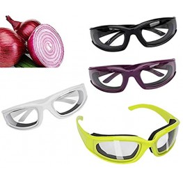Onion Goggles Glasses Eye Protector with Inside Sponge Onion Cutting Goggles for Women Men Cooking Tearless Dust-Proof BBQ Grilling 4 Pieces