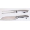 Professional 2 Piece Stainless steel Santoku Carving Knife and Fork Set in Gift Box for Kitchens