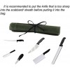 JOINDO Heavy Duty Waxed Canvas Knife Bag Professional Chef Knife Roll Bags with 6 Slots Knives Pouch