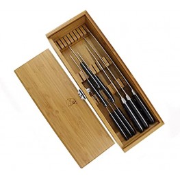 Kid Safe In-Drawer Bamboo Lock Box for Sharp Knife Holder & Multi Purpose Organizer Knives Not included.