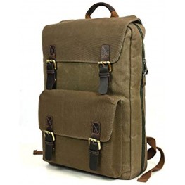 Premium Canvas Chef Knife Bag Retro Backpack | 20+ Slots for Knives and Chef Tools | Hidden Back Pocket for Tablet | Sturdy Knife Bags For Chefs & Culinary Students | Olive Green