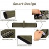 Waterproof Waxed Canvas Chef's Roll Up Knife Bag with 6 Slots Multi-Purpose Portable Essential Tool Bags Handmade and Sewn Knife Roll Storage For Culinary Student or Professional Chef HGJ17-US