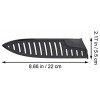 WINOMO 10pcs Knife Edge Guards Knife Cover Sleeves Plastic Knife Cover Knife Case Protectors for Chopping Cutter Black