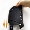 XYJ Carrying Edge Guards for Wide Knife Serbian Chef Knife Plastic Butcher Knife Sheath Knife Sleeves with Belt Loop and Safety Buckle Wide Blade Covers Knife Case