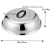 Pack of 2 BBQ Stainless Steel 12 Round Basting Cover Cheese Melting Dome and Steaming Cover Best for Flat Top Griddle Grill and other Grills Smokers
