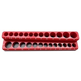 1 4 in. Drive SAE Magnetic Socket Holder 26-Piece