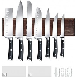 Magnetic Knife Holder for Wall 16 Inch HOSHANHO Magnetic Knife Rack Acacia Wood Magnetic Knife Strips Knife Magnet for Kitchen Knives & Tools
