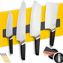 Magnetic Knife Strip 12 inch Knife Magnetic Strip with Adhesive Backing Use as Magnetic Knife Holder for Wall Knife Rack Knives Bar Kitchen Utensil and Tool Holder Knife Block and Organizer