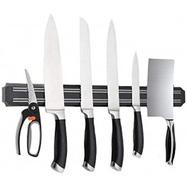 Magnetic Knife Strips 15 Inch Magnetic Knife Storage Strip Knife Holder Knife Rack Knife Strip Kitchen Utensil Holder Tool Holder Multipurpose Magnetic Knife Rack Black
