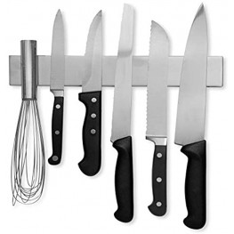 Modern Innovations 10 Inch Stainless Steel Magnetic Knife Bar with Multipurpose Use as Knife Holder Knife Rack Knife Strip Kitchen Utensil Holder Tool Holder Art Supply Organizer Home Organizer