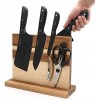 Uniharpa Double Side Magnetic Knife Block 12 X 10 Inch Holder Rack Magnetic Stands with Strong Enhanced Magnet & Anti Slip Feet for Safe