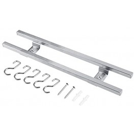 Wall-Mounted Magnetic Knife Holder Stainless Steel Double Bar Kitchen Utensils Storage Rack Kitchen Accessory40cm
