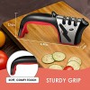 Knife Sharpener 4-in-1 Kitchen Knife Accessories Easy Sharpening 4-Stage Kitchen Sharpener Helps Repair Restore and Polish Blades Safely and Easy to Use for Kitchen Camping & Hiking