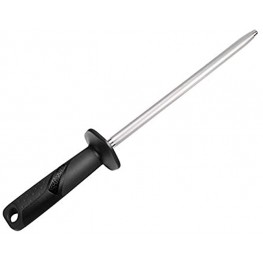 SHARPAL 119N Diamond Knife Blade Sharpener 1200 grit Professional Kitchen Chef Sharpening Stick Rod Honing Steel Diamond Coated 10 Inch