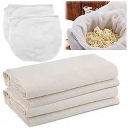 Cheese Cloths for Straining Reusable 3 Pack 47 x 47 inch Cheese Cloths for Cooking Cheese Cloth Grade 90 15.5 Sq Feet and 2 Pcs Cheesecloth Bags Cotton Fabric Cheese Cloths for Cheese Making