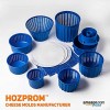 Cheese making Cheese Mold Set For Hard Semi-hard and Soft Cheese Cheesemaking Cow Goat Milk Cheese molds Cheese making cheese Rennet Cheesemaking Moldes para queso | 0.6kg-1.2kg Blue Original HOZPROM