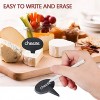 16 Pieces Cheese Markers Set Include Natural Slate Cheese Labels and Chalk Markers for Parties Dinners Oval Shape