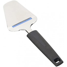 9 Cheese Slicer Server POLISHED STAINLESS STEEL Soft Ergonomic Handle Easily Slice Hard or Soft Cheese