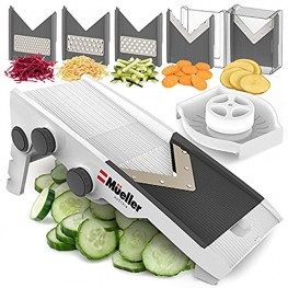 Mueller Austria Multi Blade Adjustable Mandoline Cheese Vegetable Slicer Cutter Shredder with Precise Maximum Adjustability