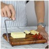 RoRo End-Grain Checkerboard Style Wooden Acacia Cheese and Butter Slicer and Plane 10 Inch