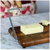 RoRo End-Grain Checkerboard Style Wooden Acacia Cheese and Butter Slicer and Plane 10 Inch