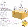 XJH UXJUNHUI Stainless Steel Wire Cheese Slicer Adjustable Thickness Cheese Cutter for Soft Semi-Hard Cheeses Kitchen Cooking Tool