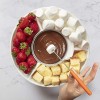 MasterChef Chocolate Fondue Maker- Deluxe Electric Dessert Fountain Fondue Pot Set with 4 Forks & Party Serving Tray